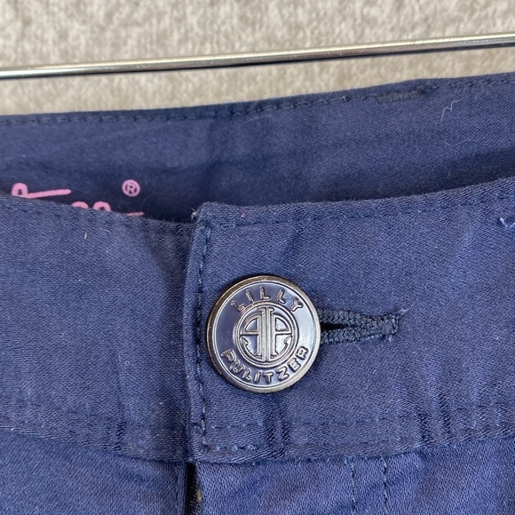 Lilly Pulitzer Worth skinny pant navy blue size 2 beachy preppy minimalist - Picture 4 of 15